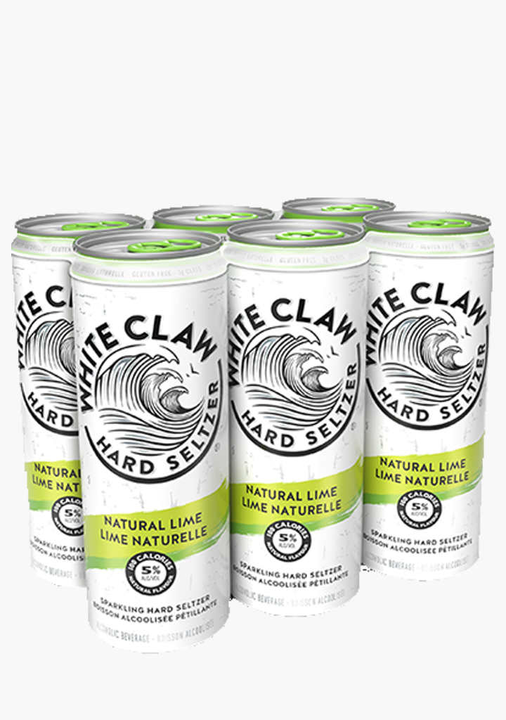 White Claw Natural Lime - 6 x 355ml-Coolers