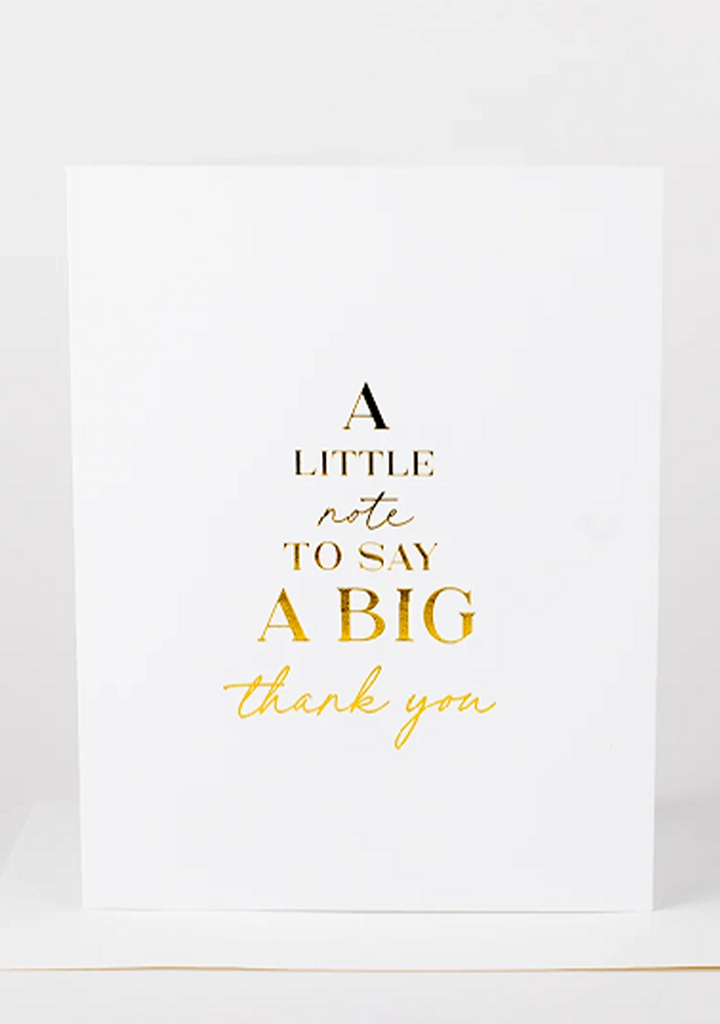 Wrinkle & Crease Card - Little Note, Big Thank You